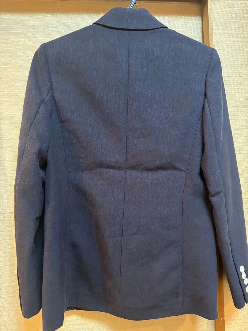 アルアバイル　マットクロスダブルブレストジャケット ネイビー　ルルウィルビー