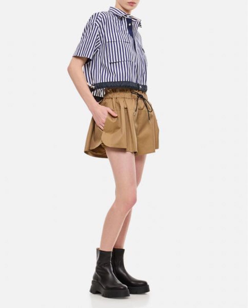 ✨美品✨24ss✨sacai✨Cotton Gabardine Shorts