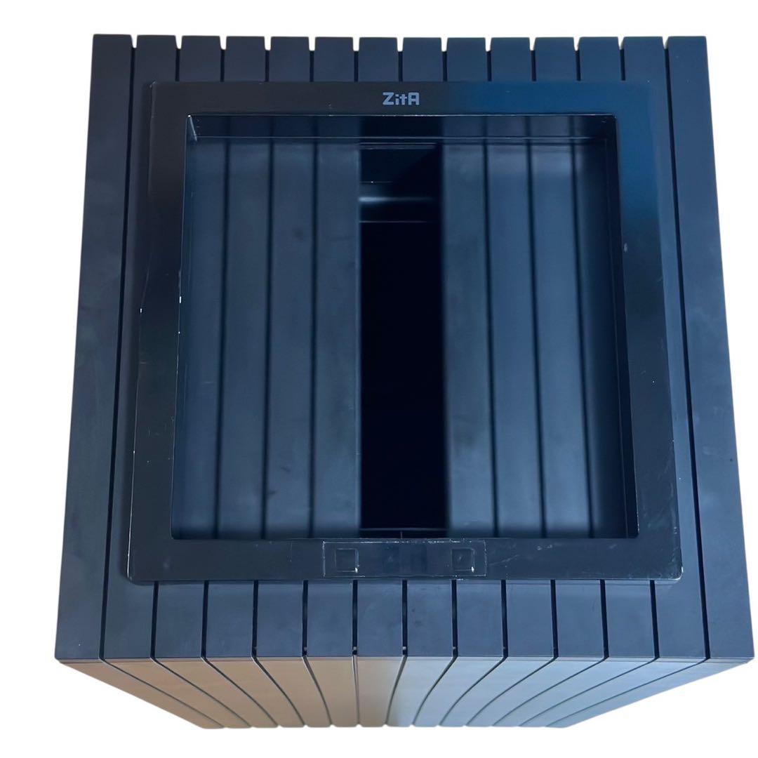 めいZitA 自動開閉ゴミ箱 スクエアタイプ ブラック