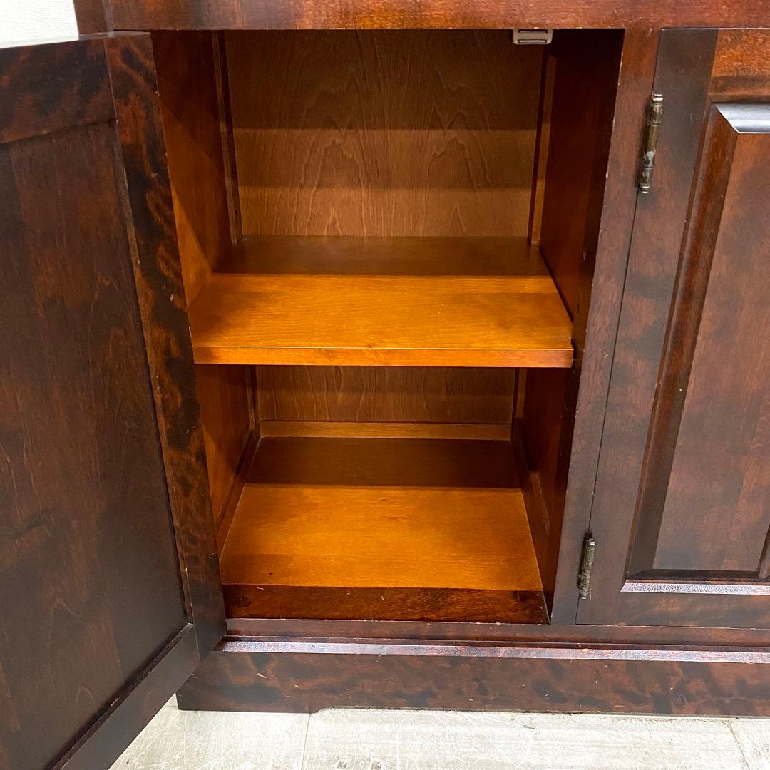 北海道民芸家具 北民 食器棚 飾り棚 民芸 キッチンボード 4