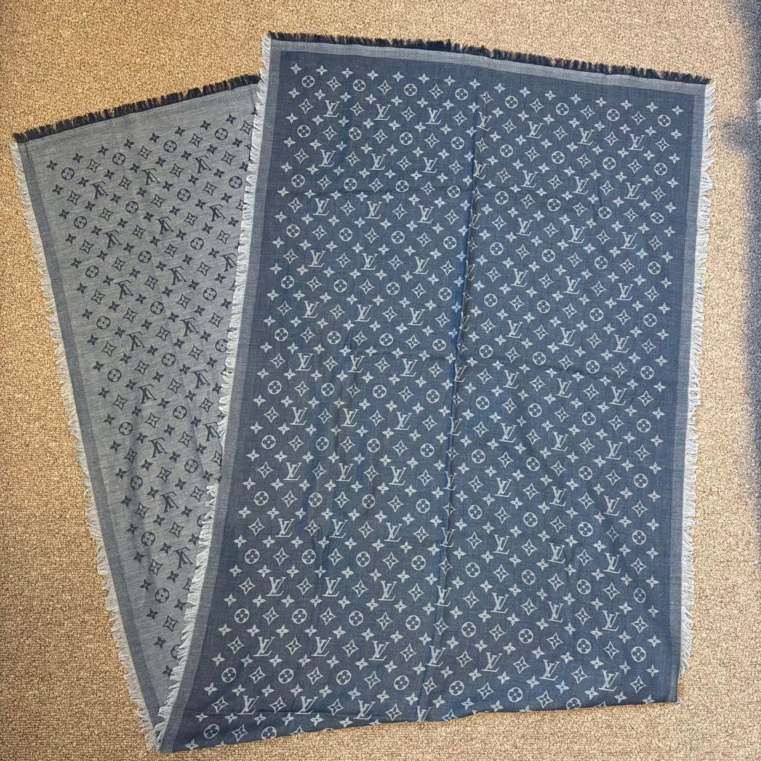 極美品LOUIS VUITTON】 モノグラムエッセンシャル ストール