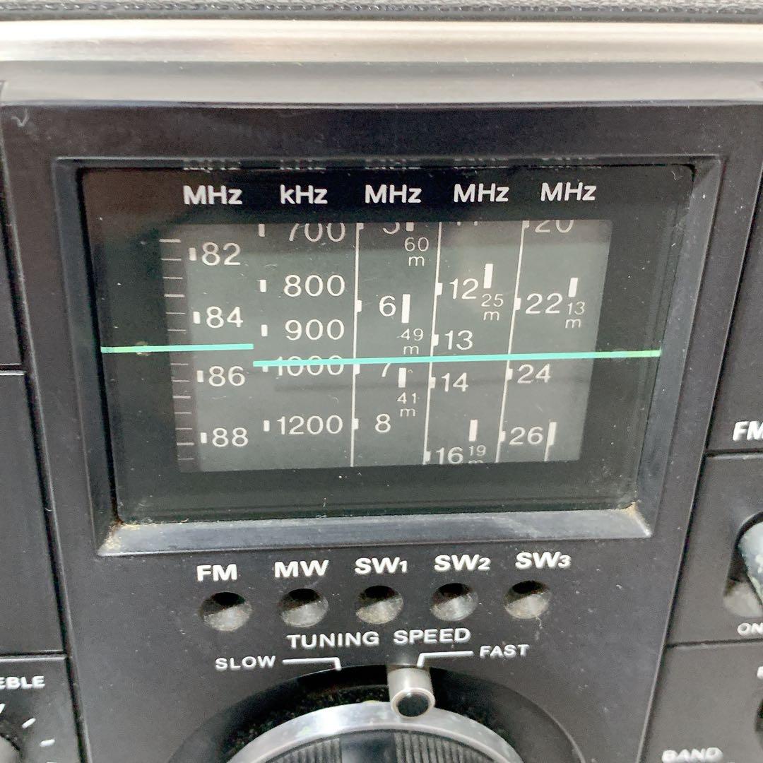 ジャンク ICF-5800 SONY スカイスキャナー アダプター付 音出しOK