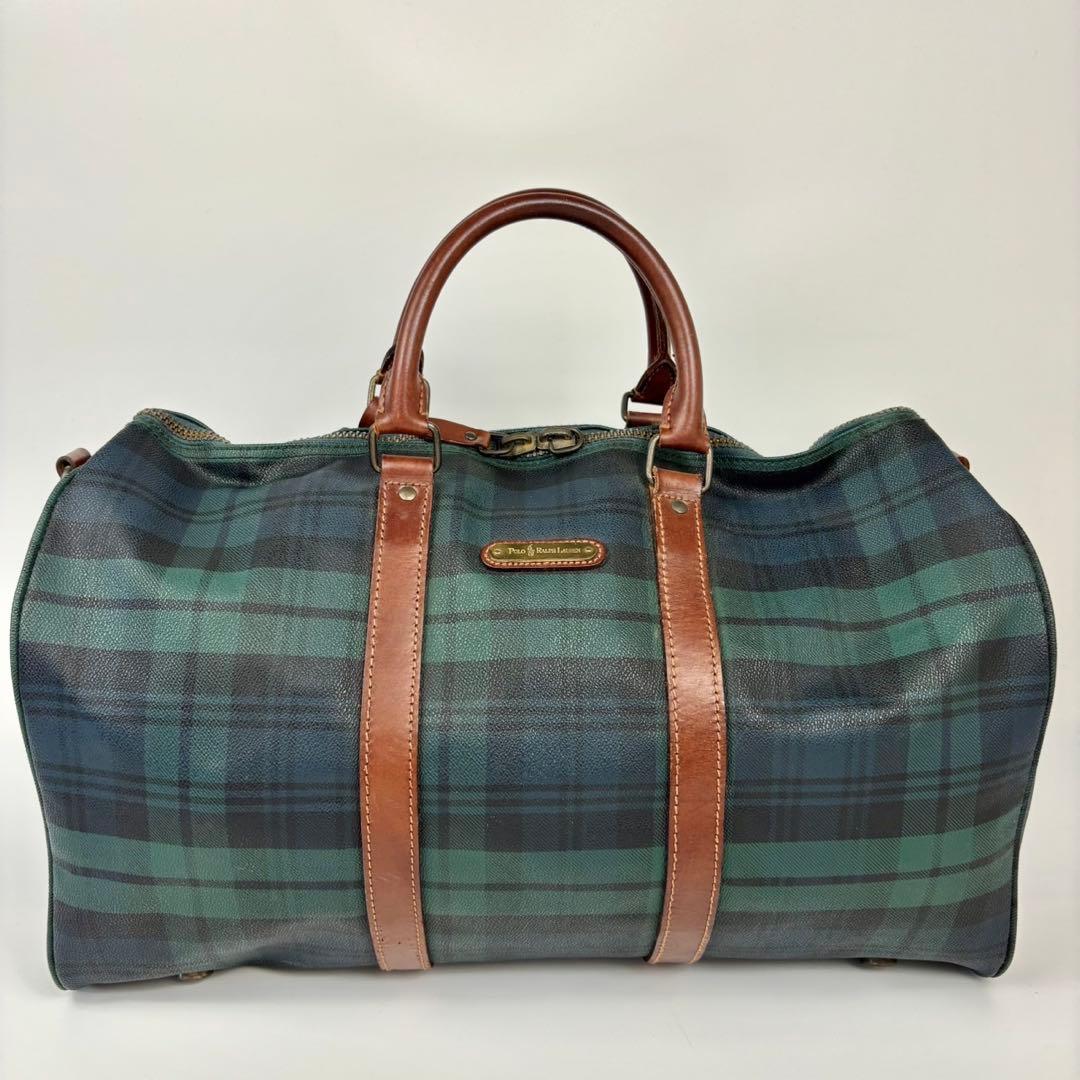美品　POLO RALPH LAUREN　330　ボストンバッグ　チェック
