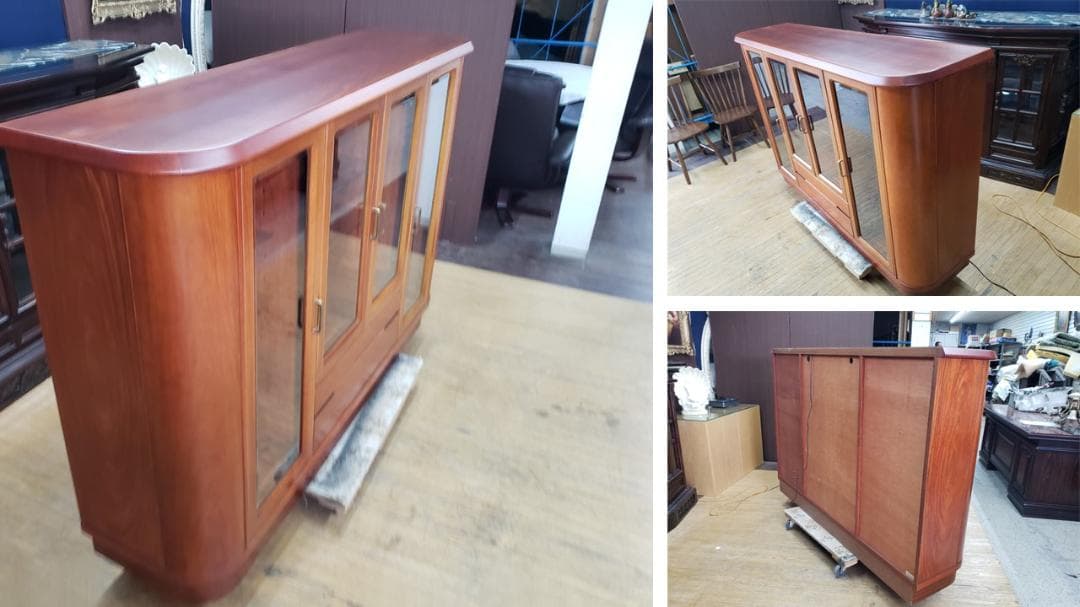 kishiii　D23　富士ファニチャ　花梨材使用　照明付きサイドボード