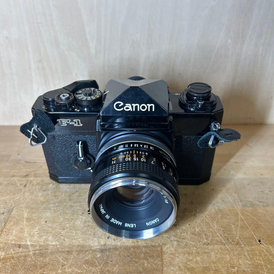 Canon F-1+FD 50 f1.8 露出計不動　他完動美品