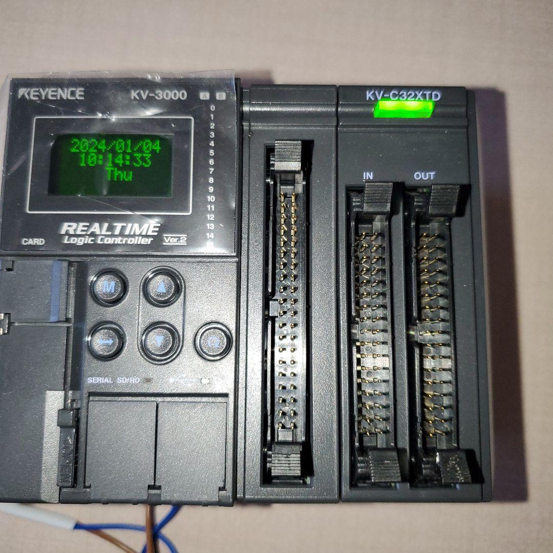 #KEYENCE　KV-3000+KV-C32XTD（入出力　増設）