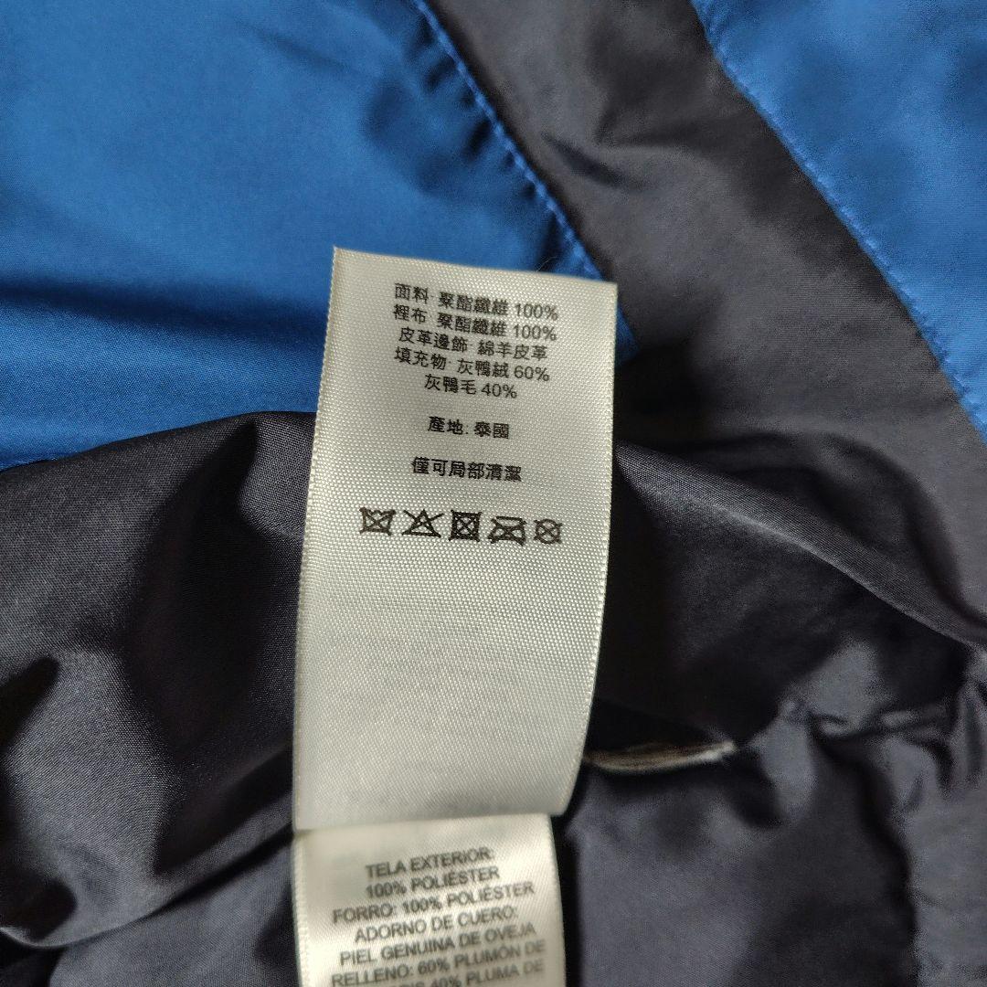 美品　コーチ　ダウンベスト　バイカラー　切り替え　ラムレザー　F86510