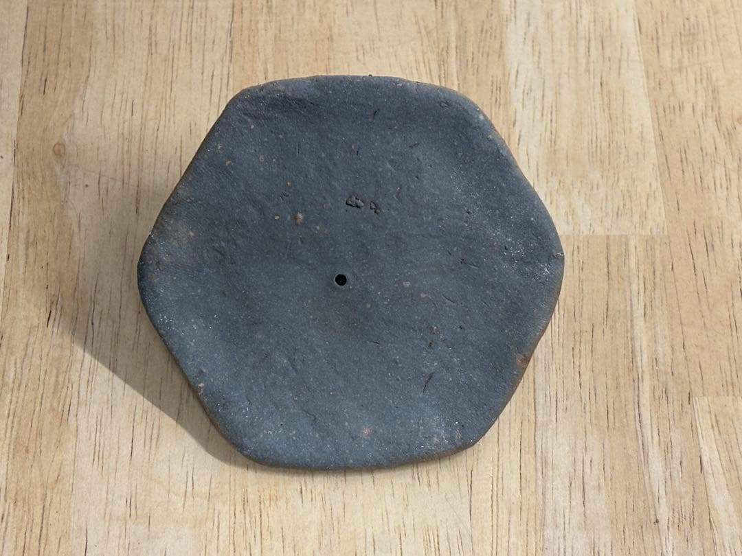 73.備前焼 宝瓶 登り窯 白梅 はくばい 六角 手びねり 急須