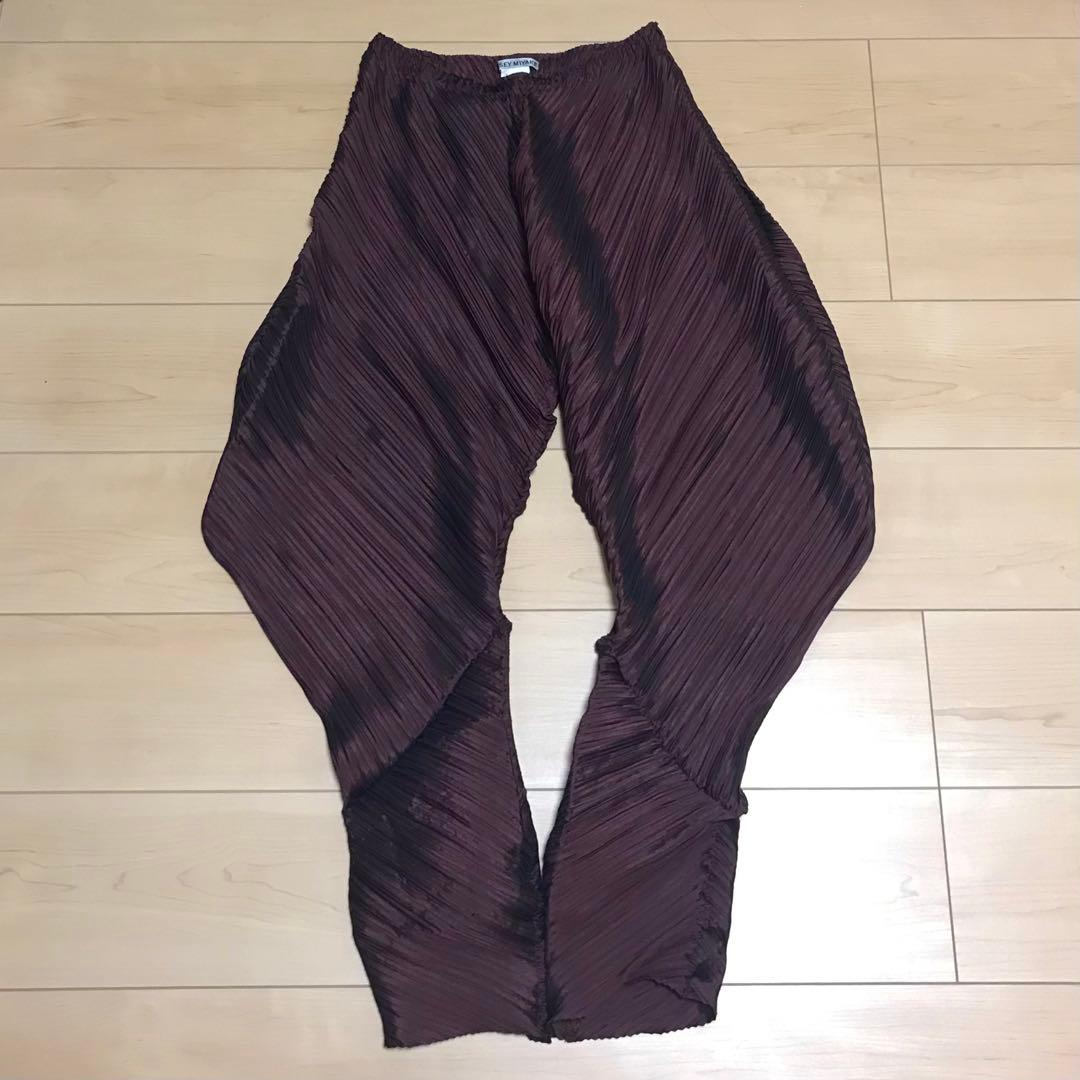 イッセイミヤケ プリーツ サルエルパンツ