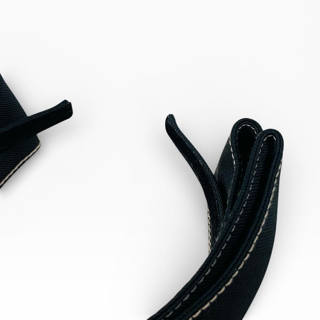 美品　Alexandredeparis ヘアカチューシャ リボン ステッチ　黒