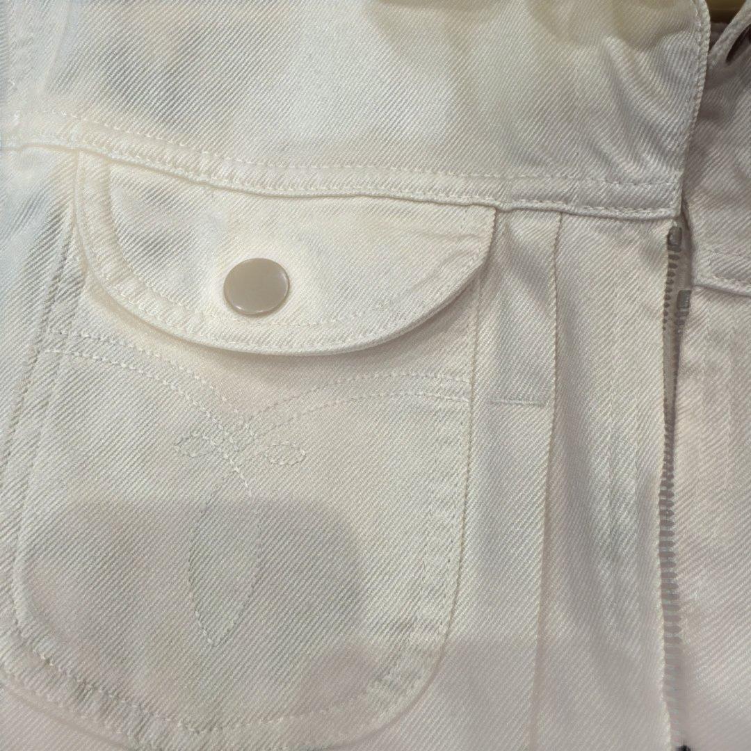 GUCCI ホワイト クロップドデニムジャケット