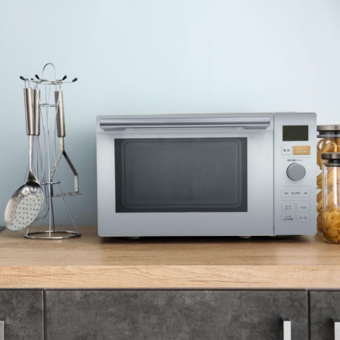 【未使用に近い】YAMAZENオーブンレンジ 18L NERP-018FV(W)