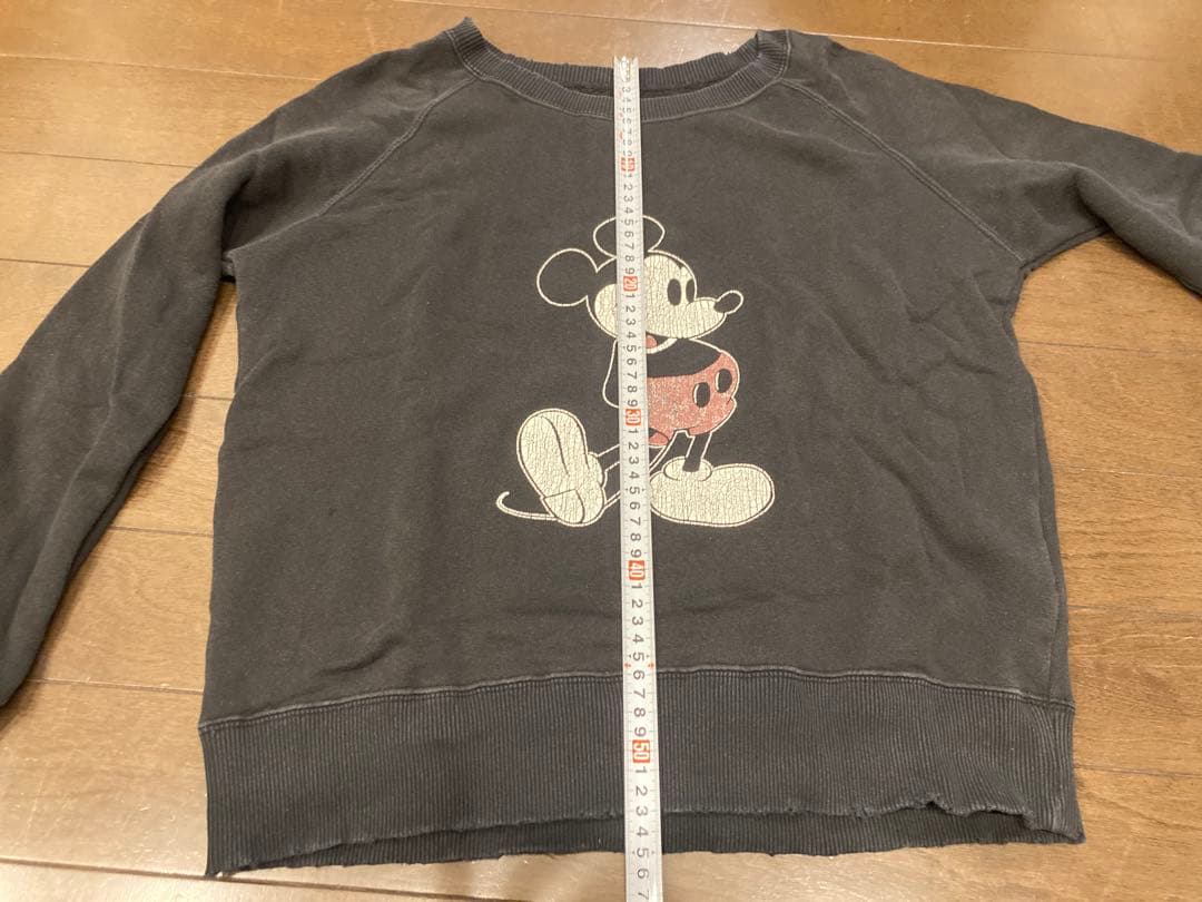 美品☆R.H. VINTAGEロンハーマン☆ミッキーマウス☆スウェット☆ブラック