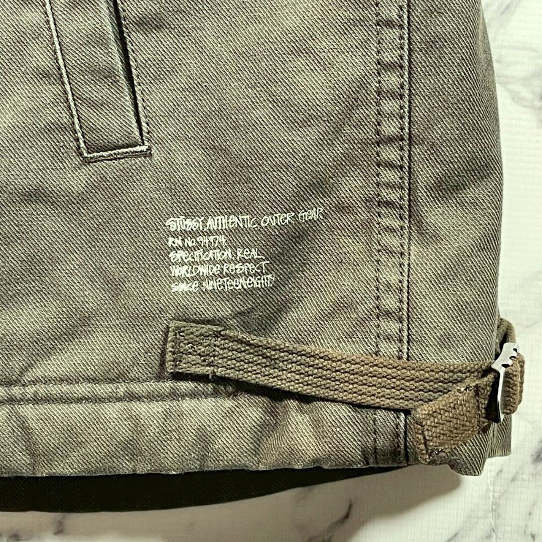 ✨00s✨Stüssy ミリタリー 裏地 ボア ジャケット M カーキ メンズ