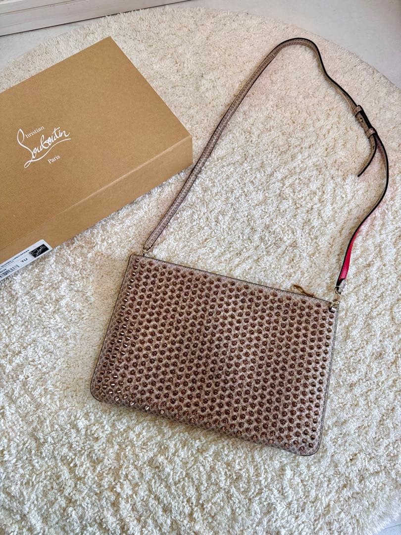 【美品】　Christian Louboutin ショルダークラッチバッグ
