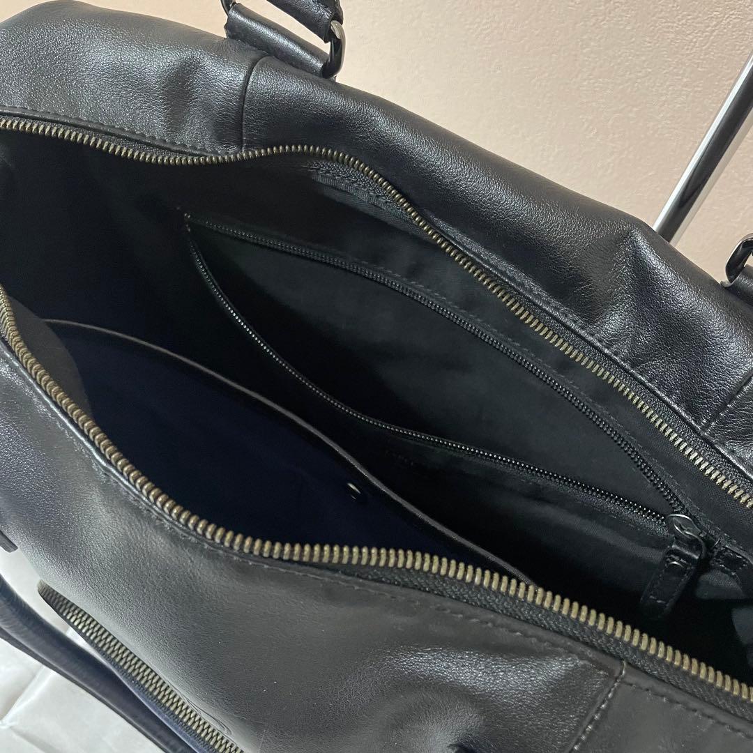 極美品✨BURBERRY バーバリーブラックレーベル　ボストンバック　レザー