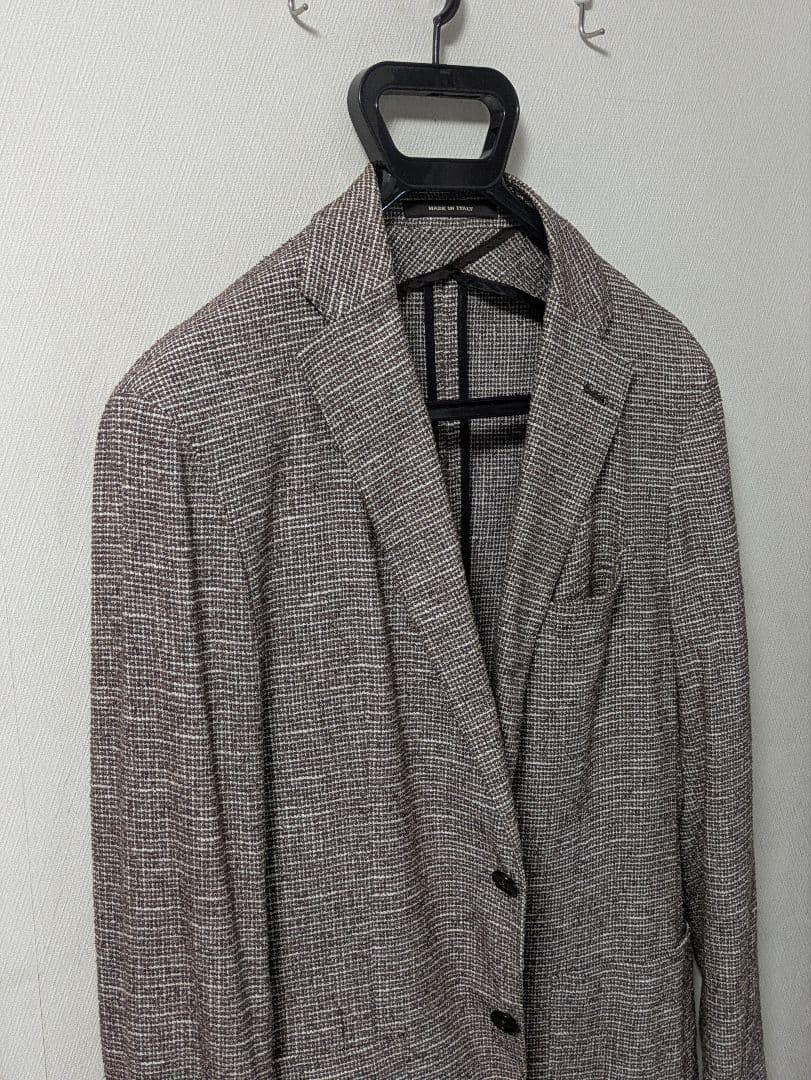 ★タリアトーレ モンテカルロ メンズテーラードジャケット 46 ブラウン