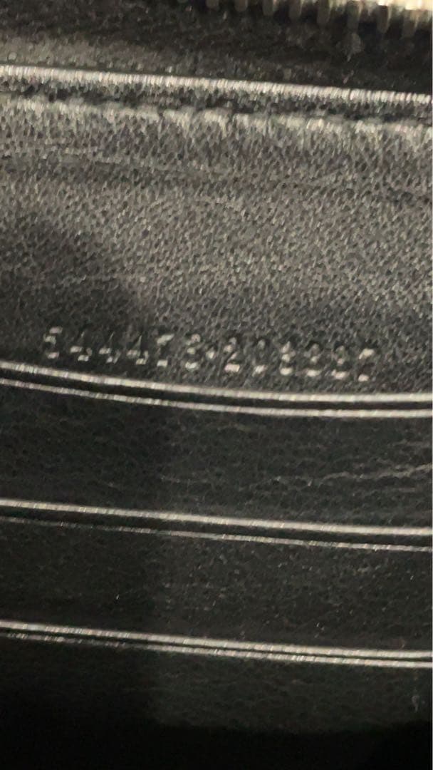 美品✨ グッチ 長財布 ラウンドファスナー マイクロシマ ブラック レザー