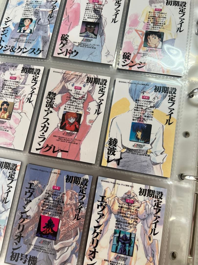 エヴァカードダスマスターズ&天田印刷トレカバインダー付セット