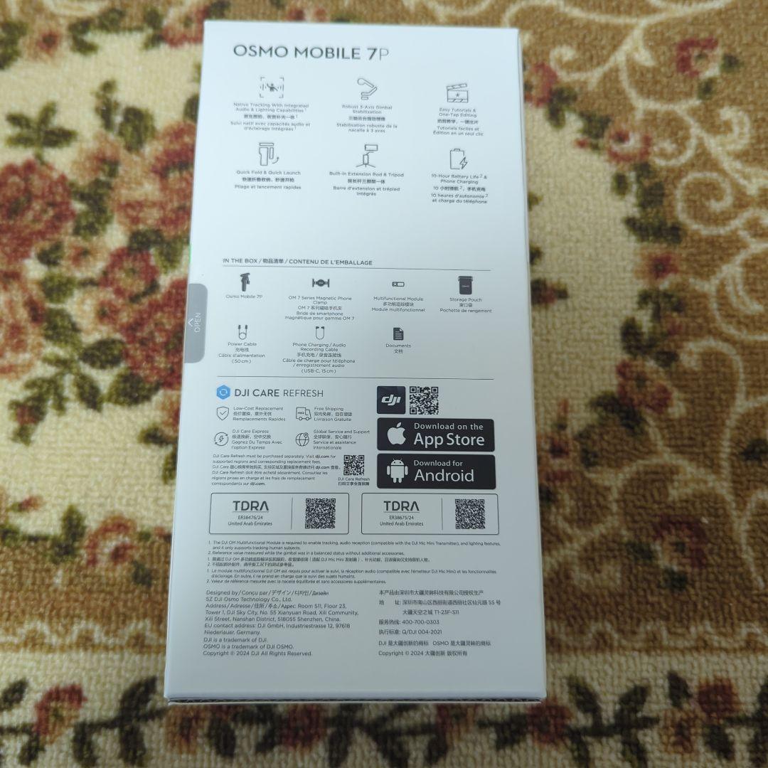 DJI OSMOMOBILE 7P スマートフォンスタビライザー スマホジンバル