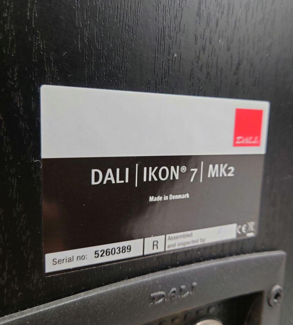 【取説・ケーブル付】DALI IKON7 MK2 BKトールボーイスピーカー