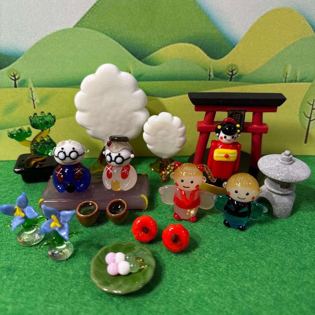 とも　ガラス細工　ミニチュア