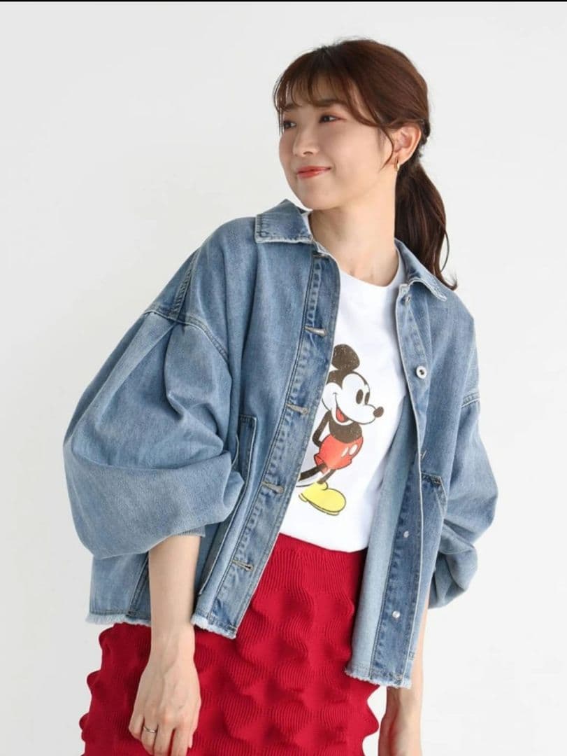 ヤマダヤVinボリュームスリーブデニムジャケット 新品ブルー