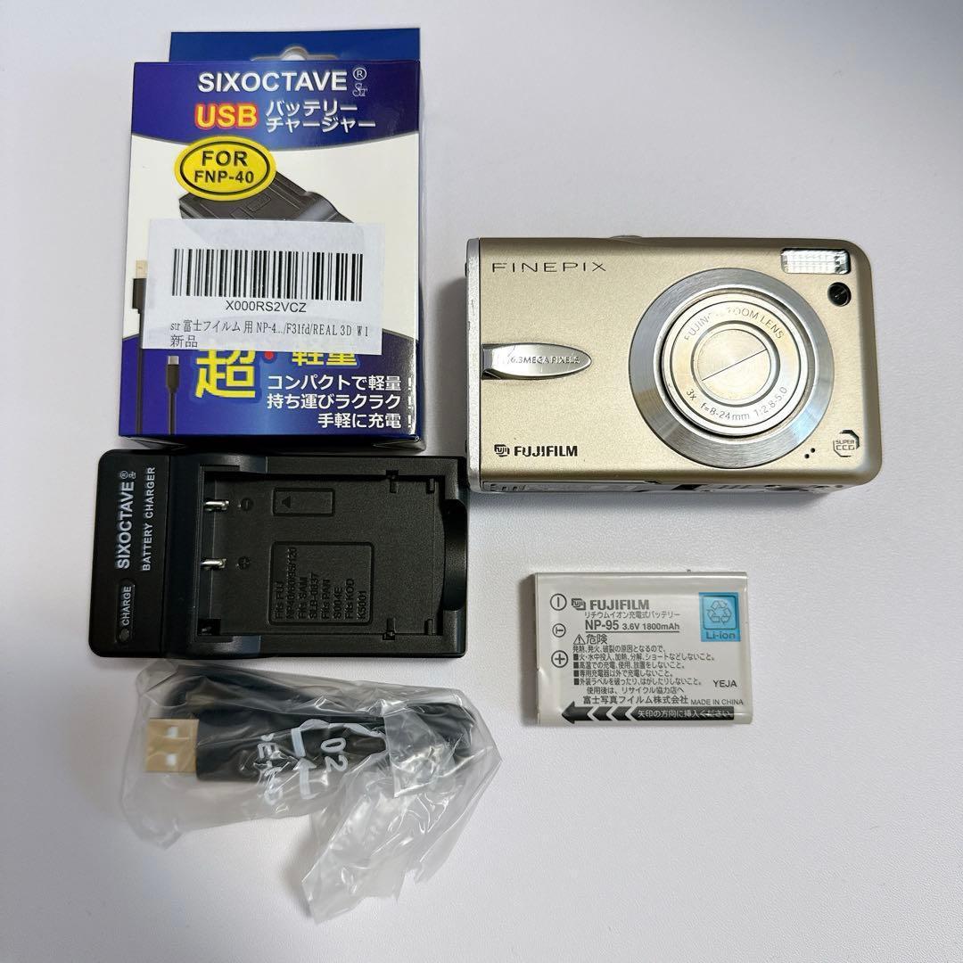 【動作確認済み】フジフィルム FinePix F30 シルバー コンデジ