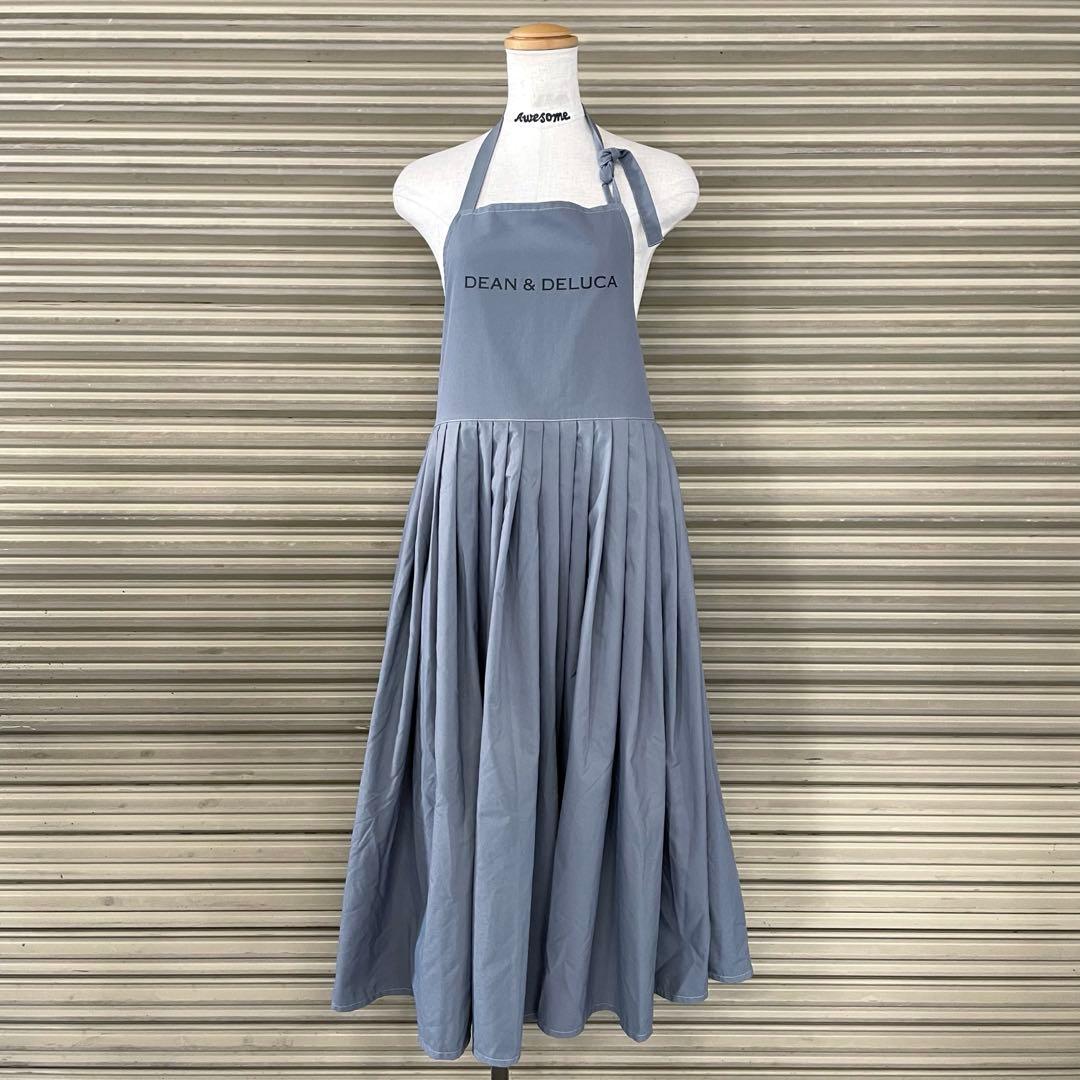美品 ビームス ディーン&デルーカ コラボ フレアのエプロンドレス プリーツ
