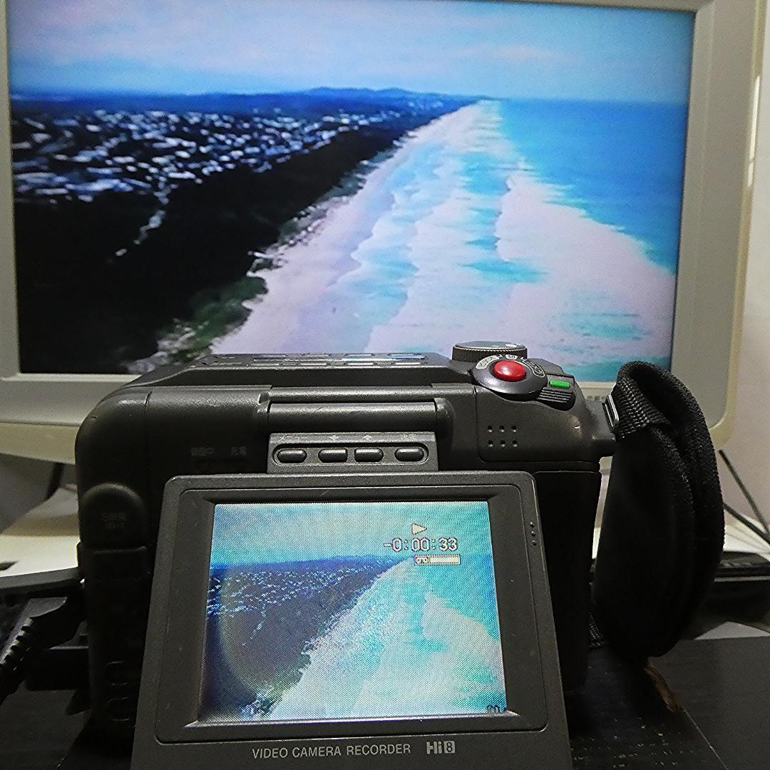 動作良好ソニー CCD-SC55 Video.Hi8デジタルビデオカメラDVD化