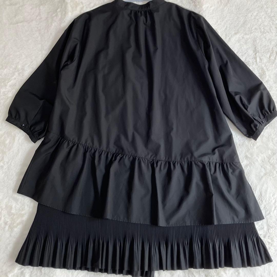 極美品Rose Tiara チュニックワンピース　ティアード　プリーツ　大きめ