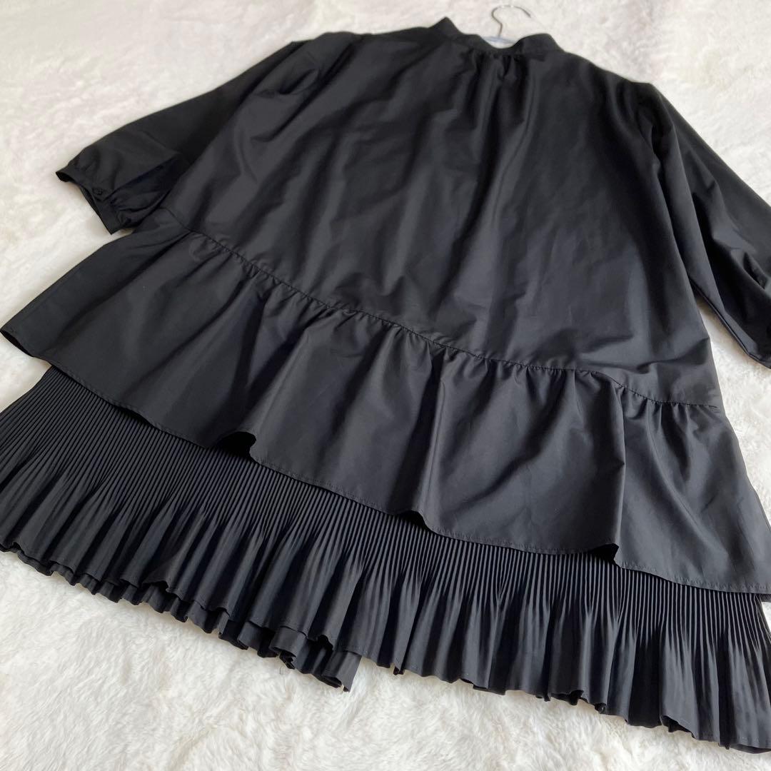 極美品Rose Tiara チュニックワンピース　ティアード　プリーツ　大きめ