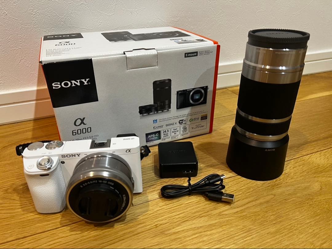 SONY α6000 ホワイト ILCE-6000 ダブルレンズセット
