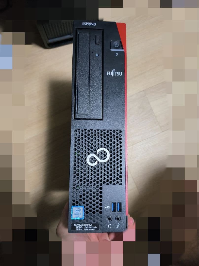 Fujitsu ESPRIMO デスクトップ i5 6500 8g 128g