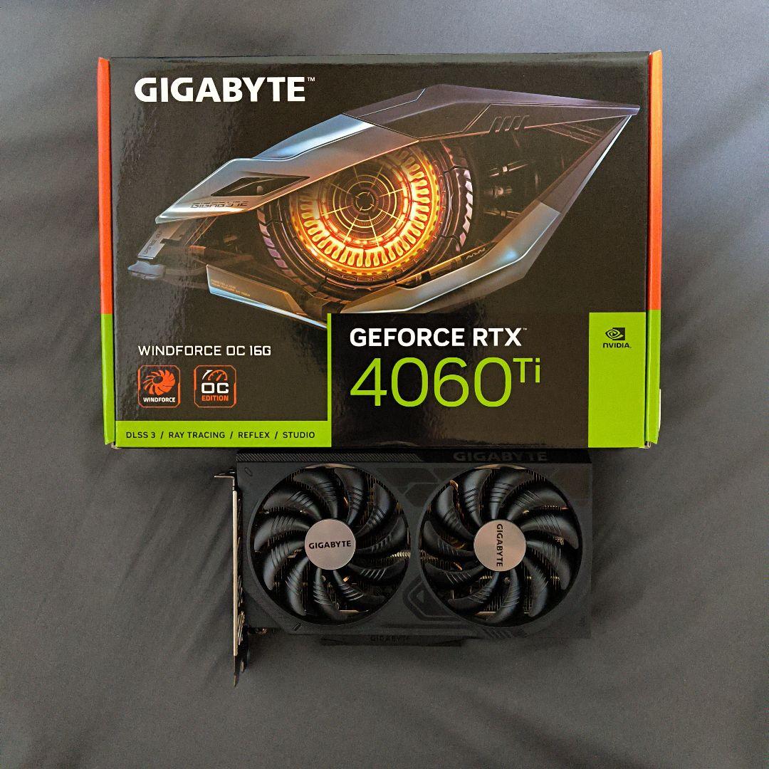 グラフィックボード・グラボ・ビデオカード GIGABYTE RTX 4060 Ti WINDFORCE OC 16G