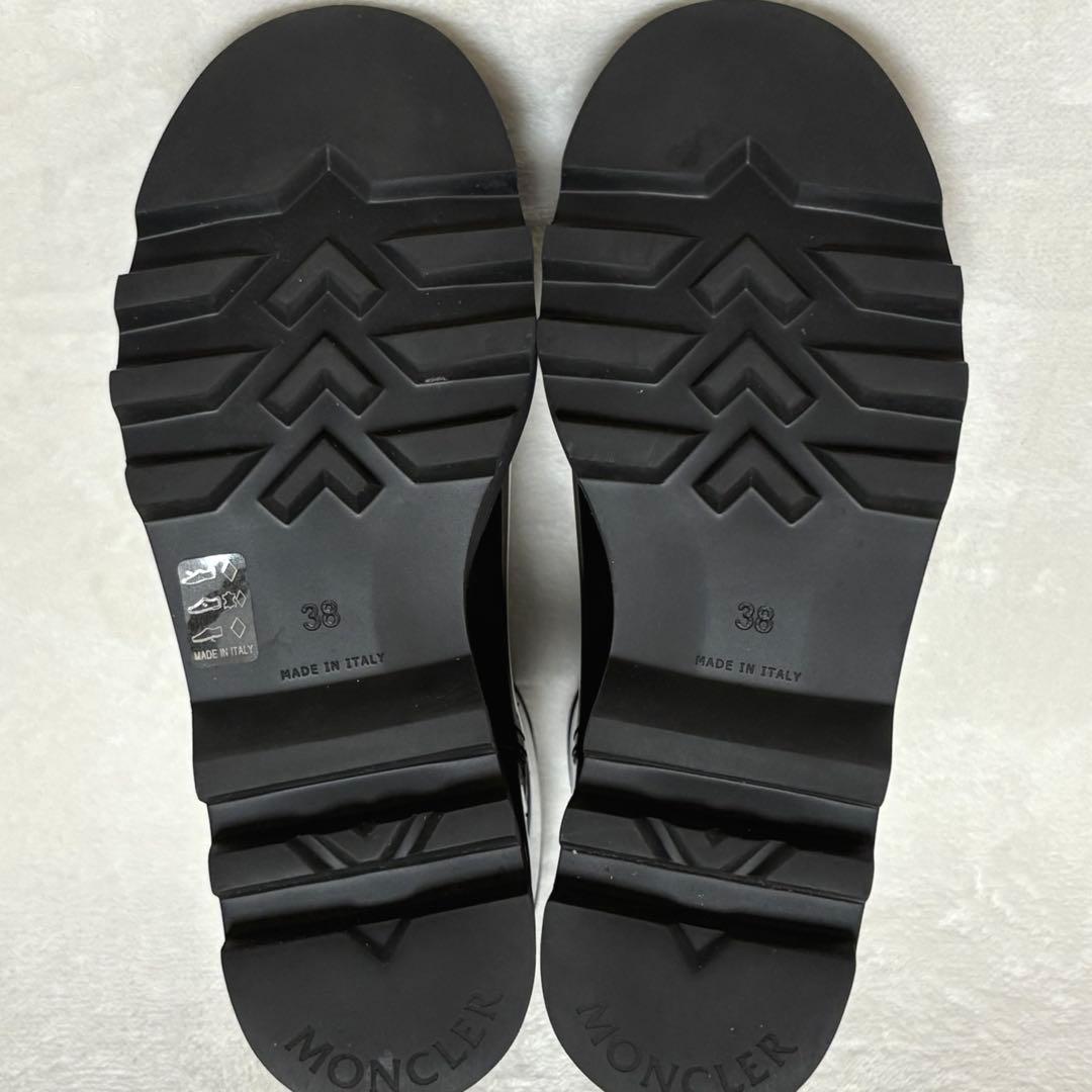 ◆MONCLER◆GINETTE ラバーブーツ 38 黒 レインブーツ