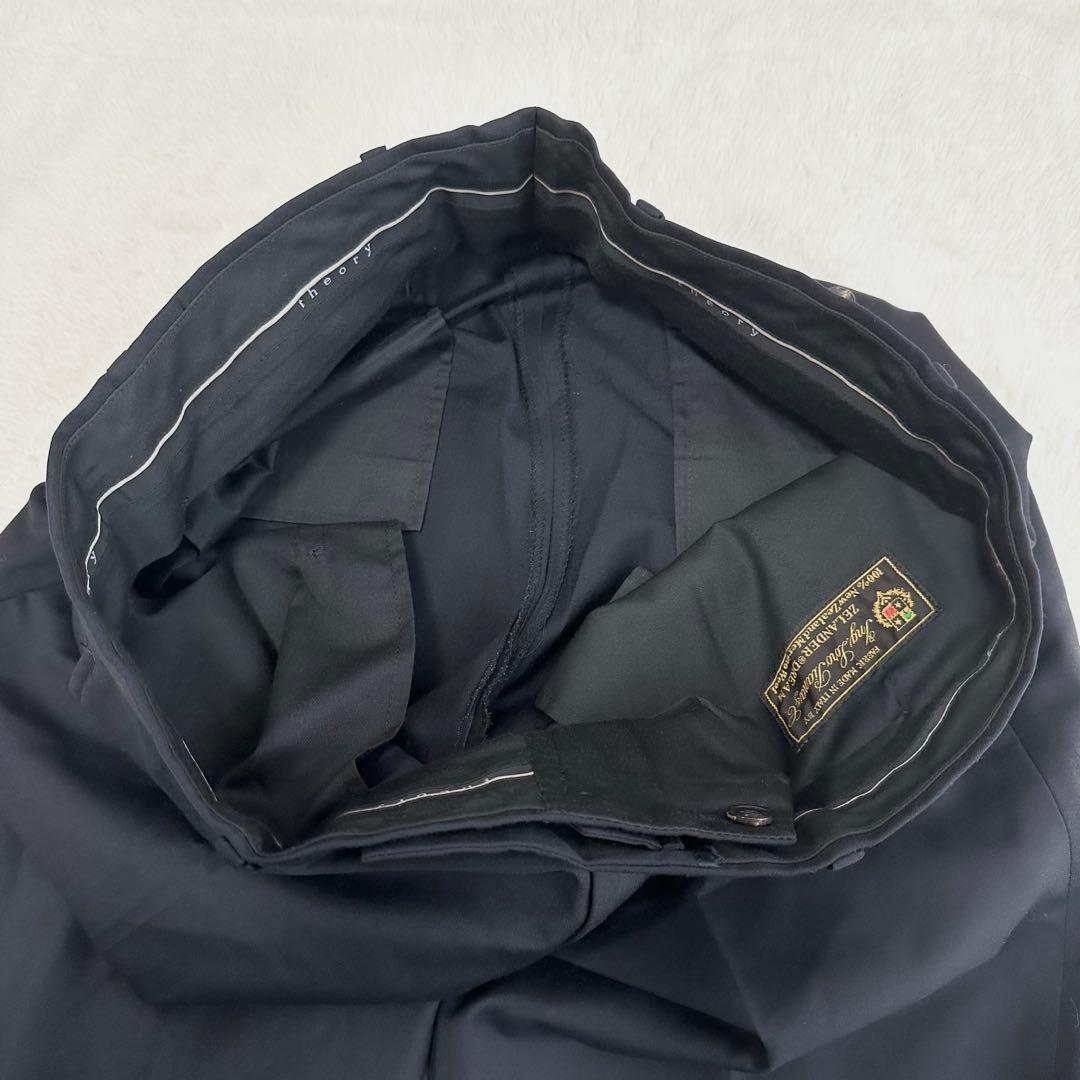 美品✨セオリー × ロロピアーナ セットアップ スーツ ブラック Lサイズ 40