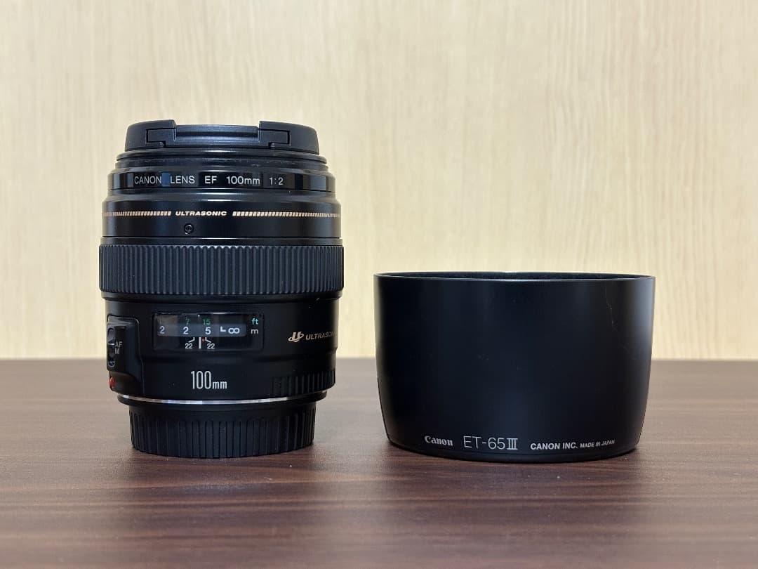 デジタルカメラ canon EF100mm F2