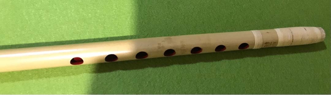横笛308篠笛/7本調子/獅子田(竹水)/7穴/美品
