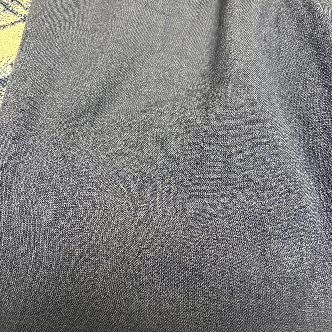 50s 60s 極太 wool slacks ネイビー ギャバジン ギャバスラ