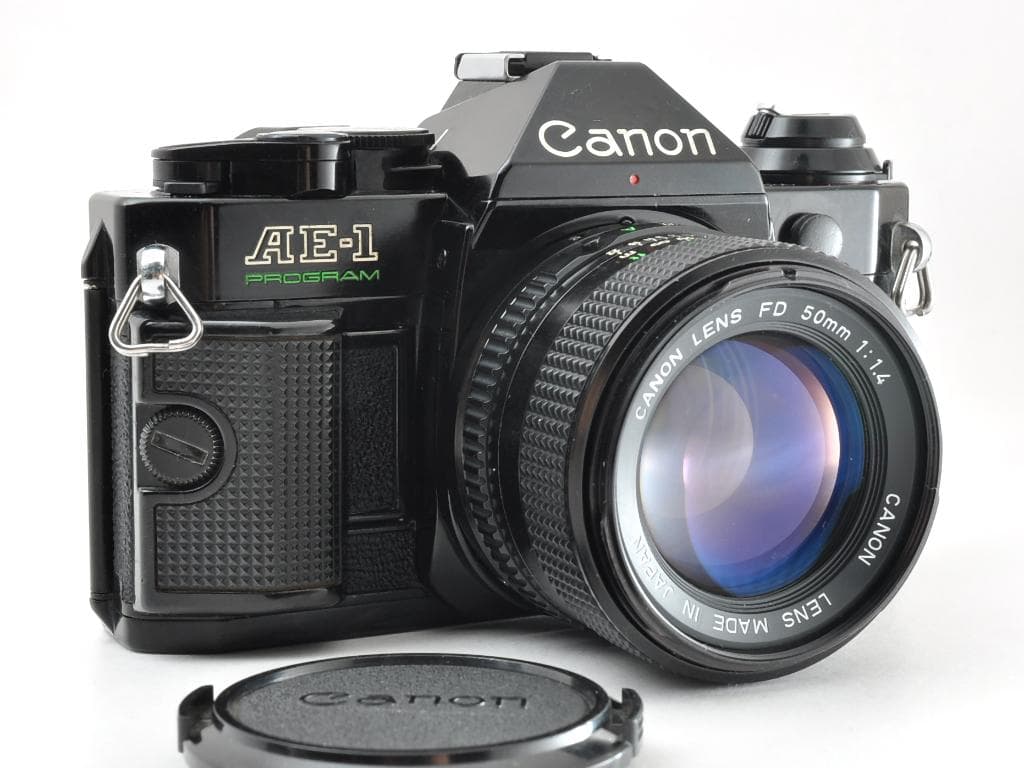 キヤノン AE-1 PROGRAM ブラック N FD 50mm f1.4 動確