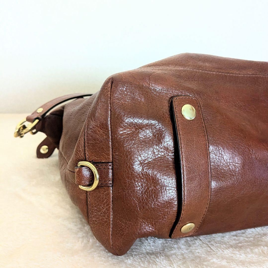 COACH マディソンサブリナ　2way ブラウン/グリーン