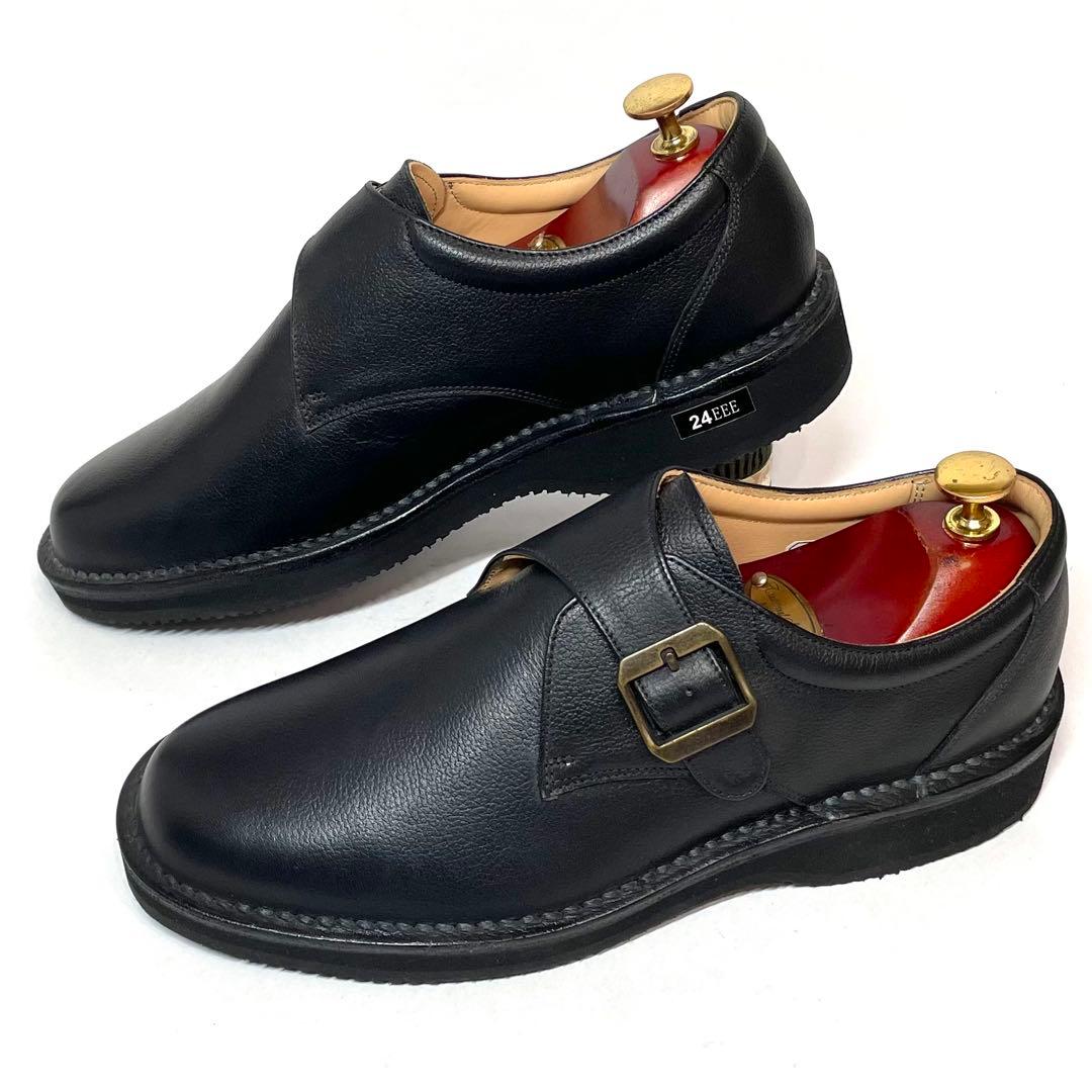 試着のみ✨️REGAL リーガル シングルモンク ブラック 24EEE 革靴