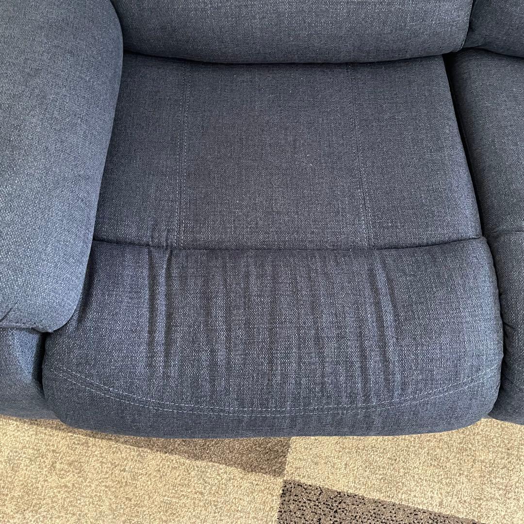 てらさん ✨ニトリ　電動リクライニングソファ　2人掛け　ビリーバ　ブルー