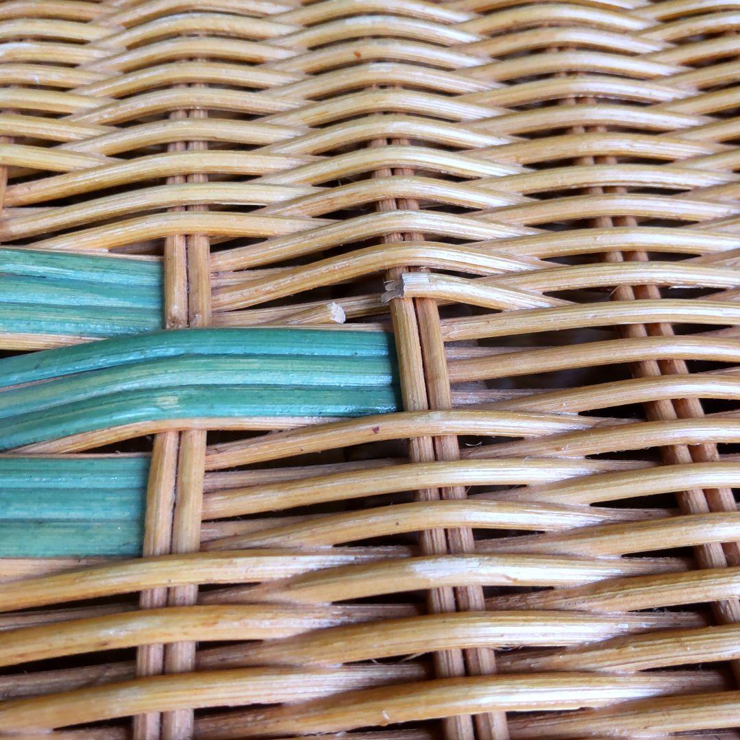 【ラタンの収納ボックス】籐家具 昭和レトロ 北欧 ヴィンテージ アンティーク
