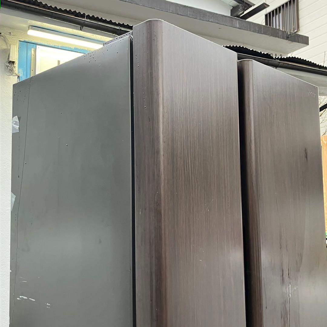 129F AQUA 大型冷蔵庫　500L〜600L  自動製氷機付き　木目調