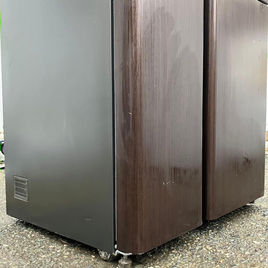 129F AQUA 大型冷蔵庫　500L〜600L  自動製氷機付き　木目調