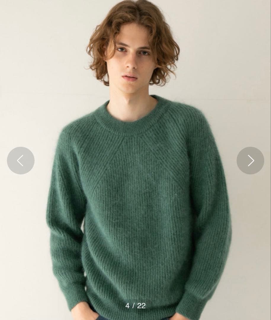 バトナー ウール モヘア シグネチャー ニット auralee オーラリー