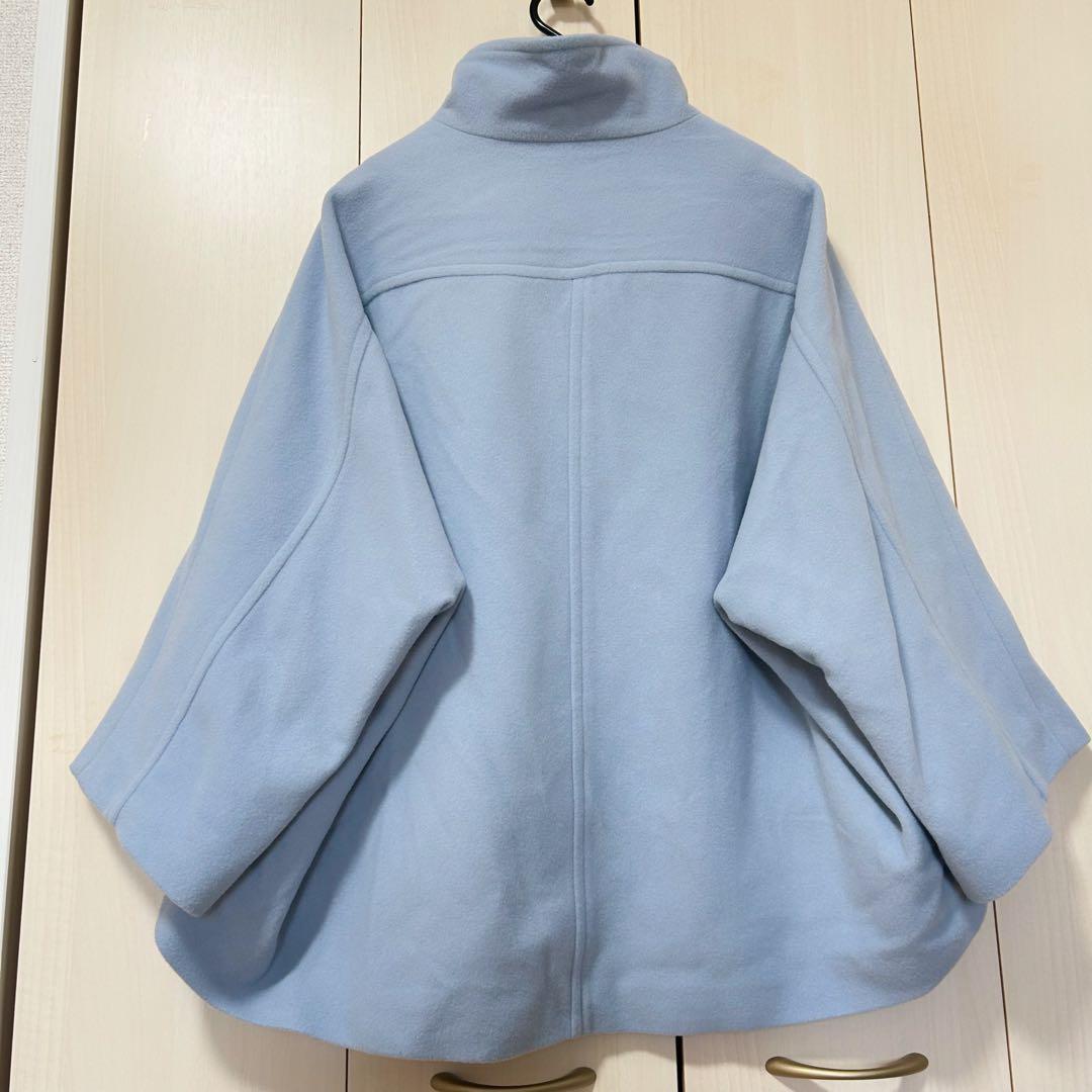 21AW♡ANAYI アナイ ラムウールケープコート 36 ショートコート