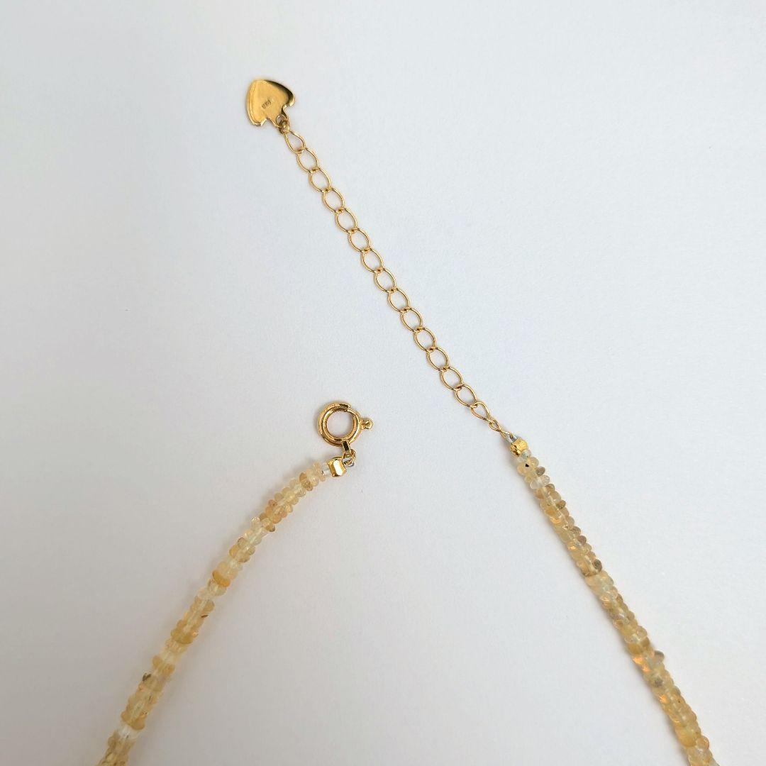 【値下げしました/美しい遊色】 K18 オパール ネックレス 約41.5cm